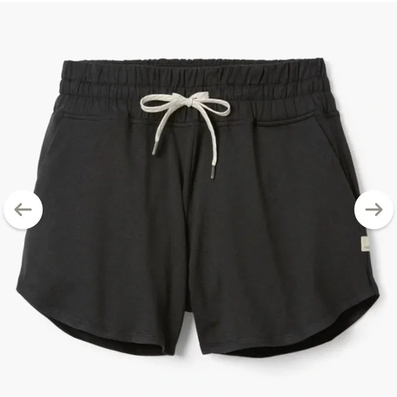 •VUORI• Women’s Halo Performance Shorts 2.0 Black Heather Dream Knit 3” Inseam - Picture 2 of 7